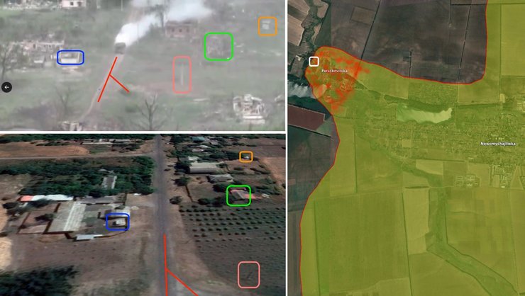 Бои под Угледаром, Парасковиевка, карта, 4 июня, Рёпке, Bild