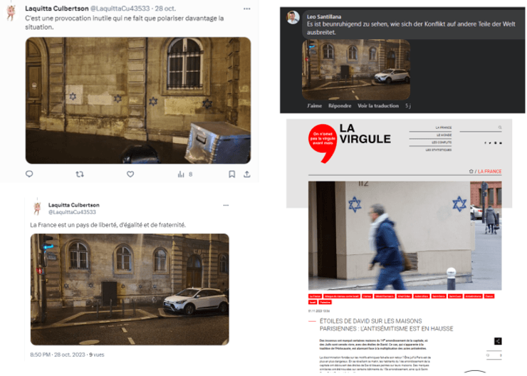 Звезды Давида на домах Парижа