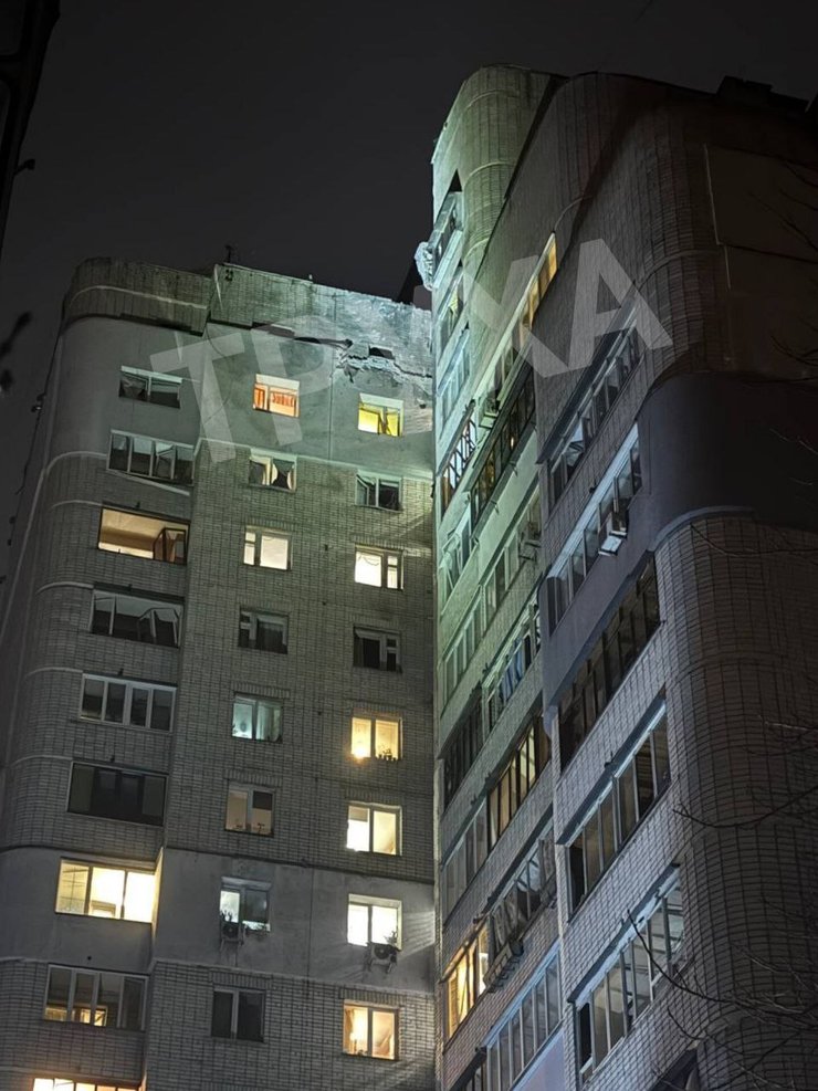 "Шахед" попал в дом в Киеве