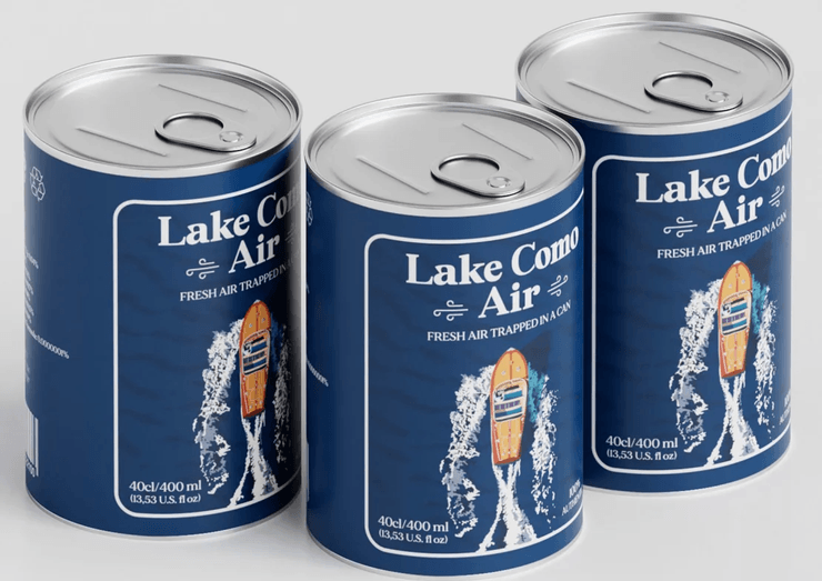 Італія, відпочинок в Італії, відпустка в Італії, озеро Комо, туристам продають повітря в банках, незвичайний сувенір, популярний курорт