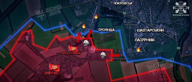 Бои за Покровском или ситуация на северных окраинах города 29 августа