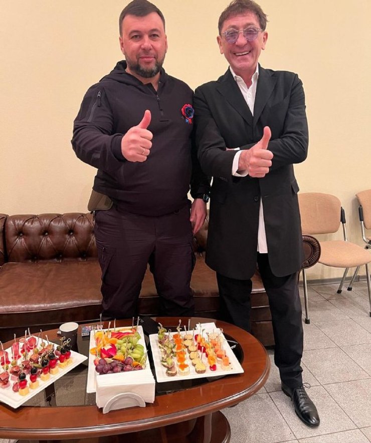 Лепс Пушилин Донецк оккупация Донбасс концерт ДНР Пушилин