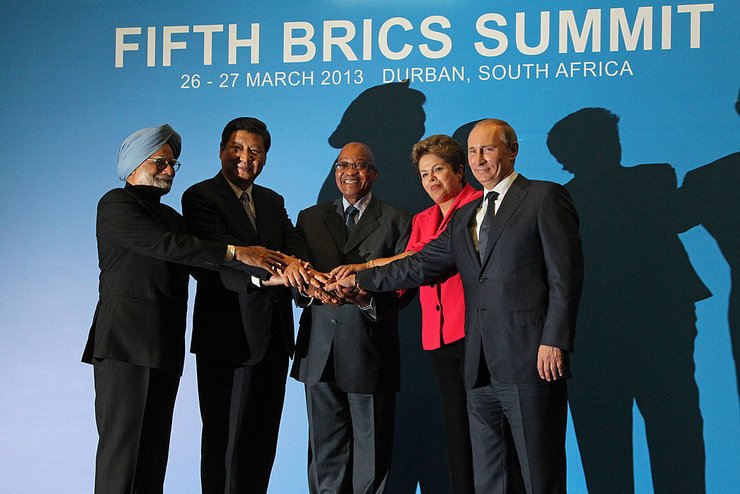 Манмохан Сінгх, Сі Цзіньпін, Джейкоб Зума, Ділма Руссефф, Володимир Путін, саміт БРІКС
