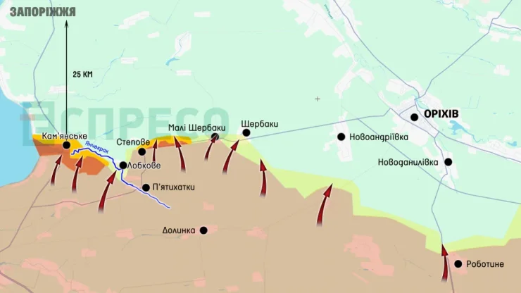 Запорізька область фронт