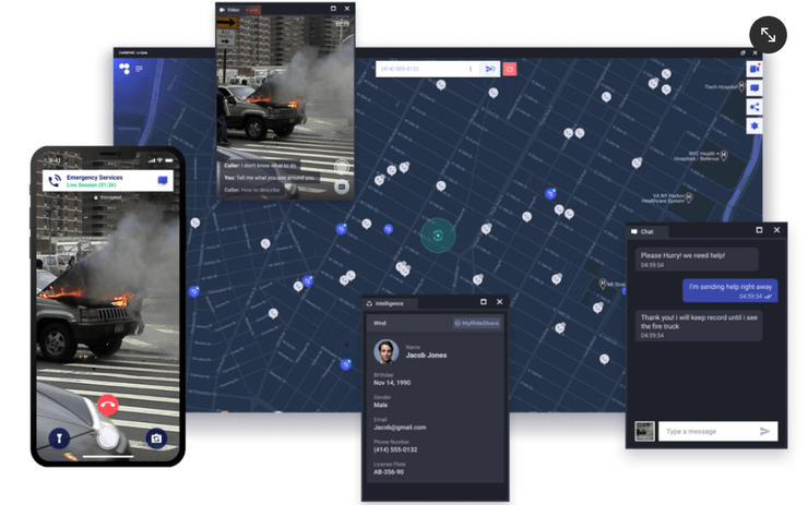 Carbyne, карти Carbyne, сервіс Carbyne
