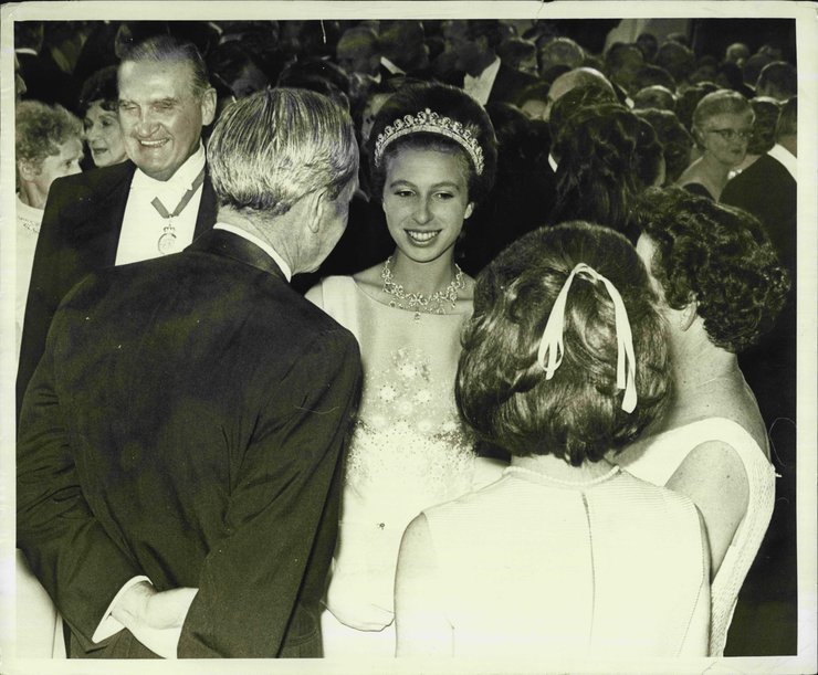 Принцесса Анна на приеме 24 апреля 1970 года