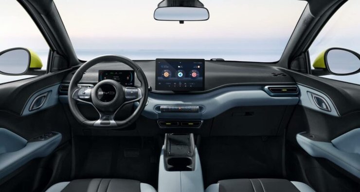 салон BYD Seagull, BYD Seagull 2023, новый BYD Seagull, электромобиль BYD