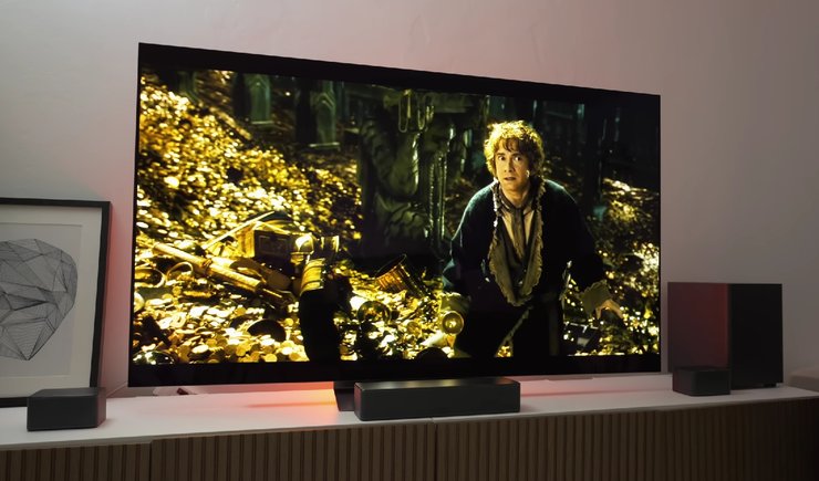 Телевізор LG OLED C5 відтворює фільм "Гоббіт"