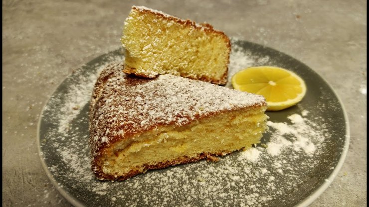 Итальянский пирог "12 ложек", рецепт бисквита, бисквит с цедрой, простой рецепт бисквита, бисквит к чаю