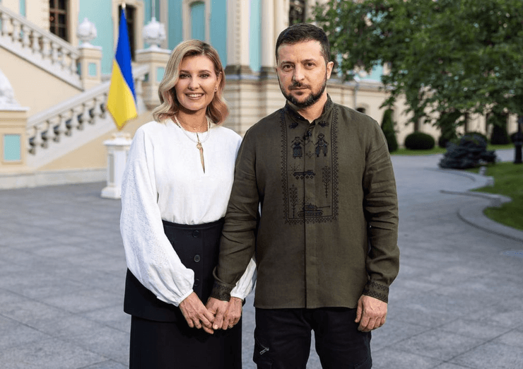 Владимир и Елена Зеленские