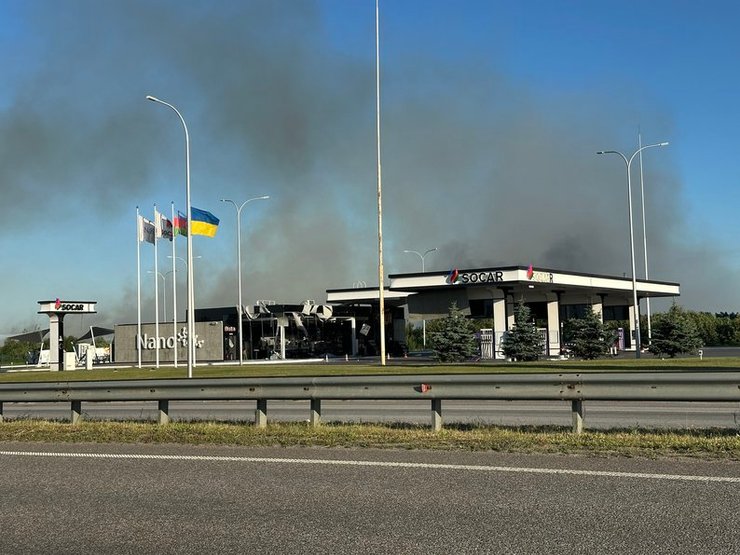 Вибух міг статися на заправці в селі Березина