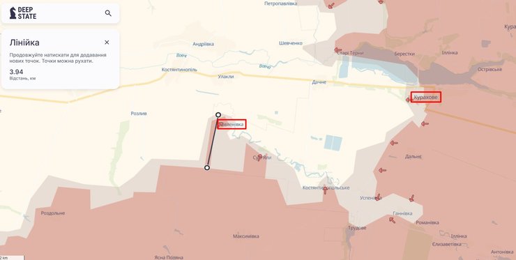 Наступление РФ, 16 декабря, карта, DeepState, Донбасс, Курахово, Зеленовка