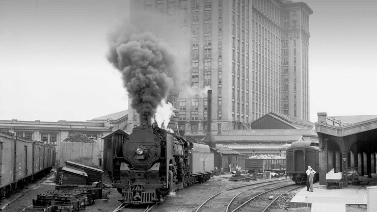 мичиганский вокзал в детройте