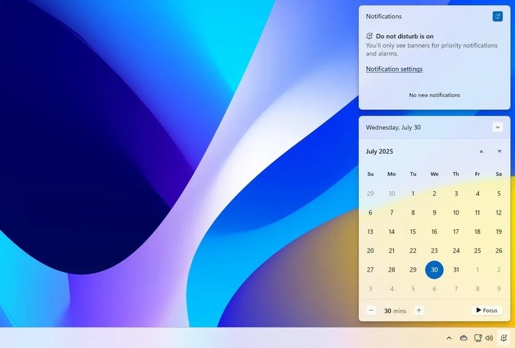 windows 11 панель завдань оновлення оновлення центр повідомлень