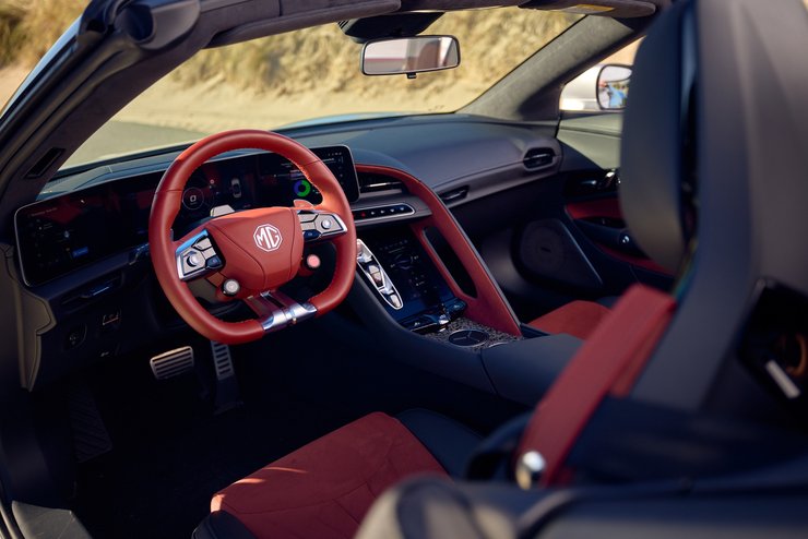 салон MG Cyberster, новий MG Cyberster, електромобіль MG, спорткар MG, кабріолет MG