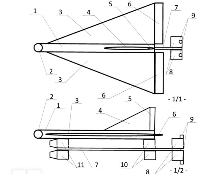 дрон, ракета, схема