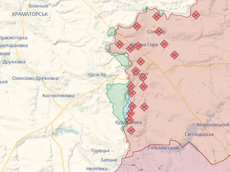 Костянтинівка на карті