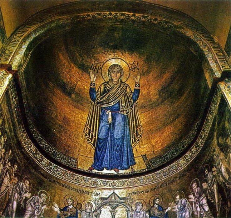 Богоматерь Оранта в Софийском соборе в Киеве