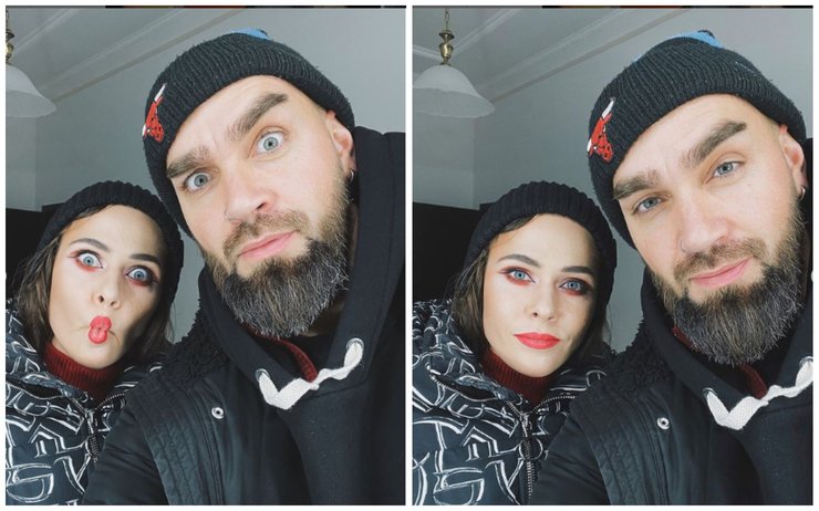 Юлія Саніна з чоловіком