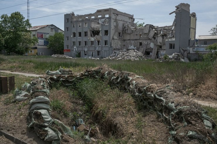 Скрытый окоп в Херсоне