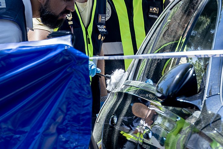 Место убийства Портнова в Мадриде