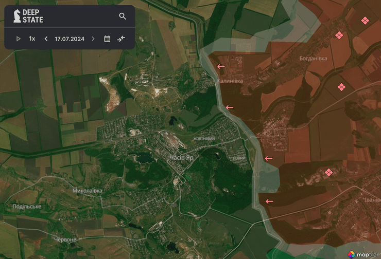 Карта боевых действий