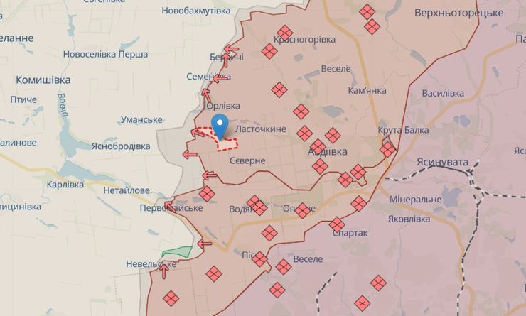 Прогнозований на кінець весни-літа 2024 року наступ ЗС РФ може бути на заході Донецької області