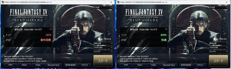 Final Fantasy, тестирование внешней видеокарты, GPD G1