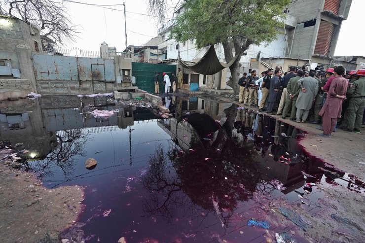 Место, где произошла давка во время Рамадана