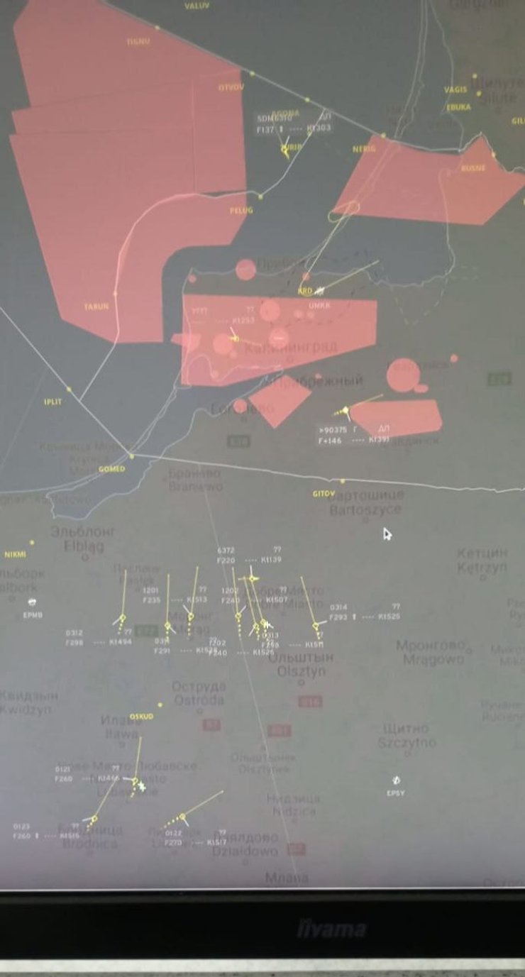 РФ і НАТО, винищувачі в Польщі, карта, F-16