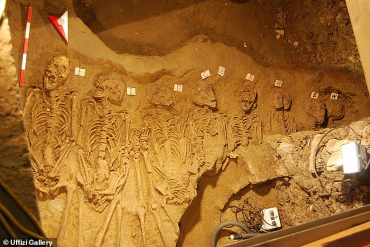 скелети, галерея Уффіці