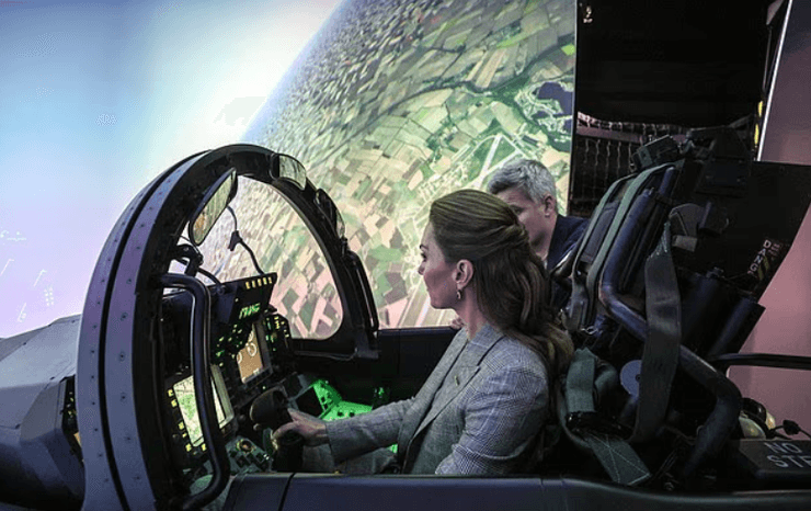 Кейт Миддлтон самолет