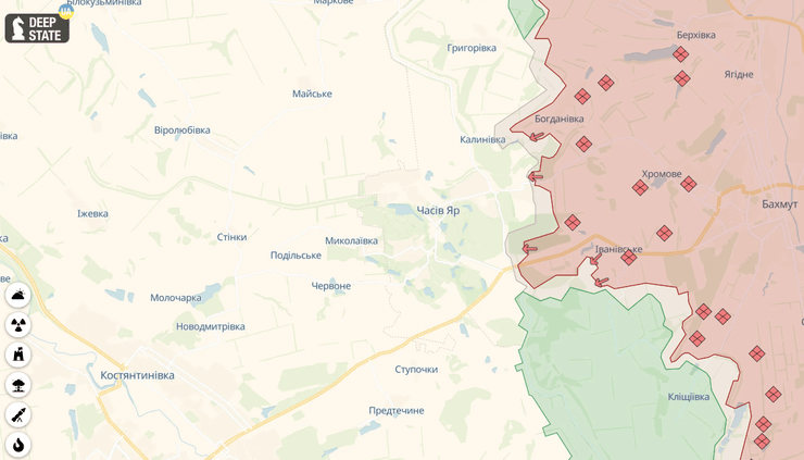 Часів Яр на карті