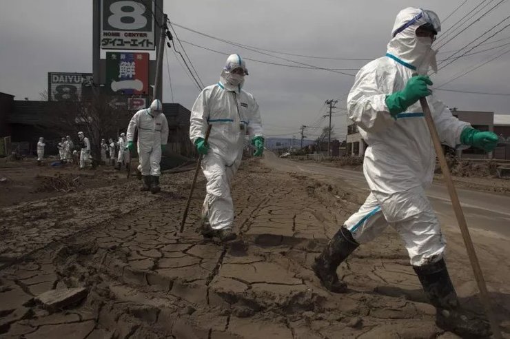 Фукусима, Япония, полиция, зона отчуждения