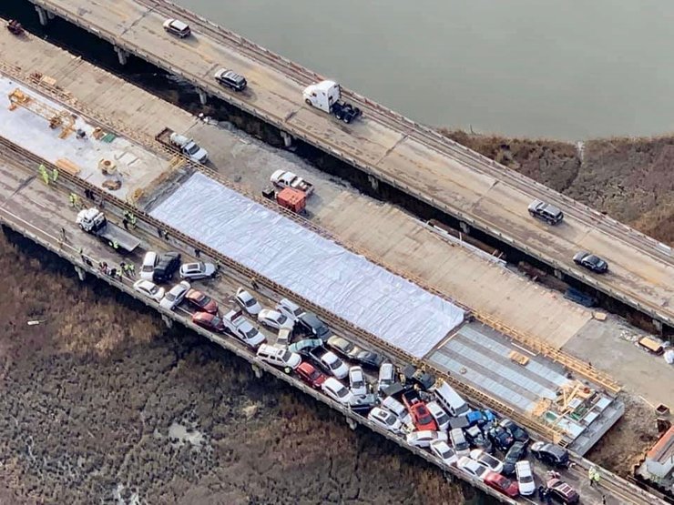 США, авария, фото