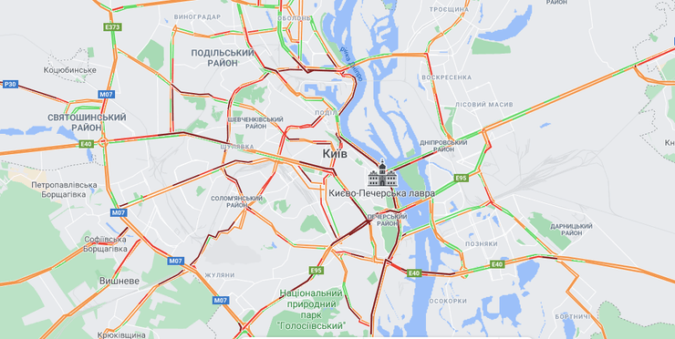 дтп, киев, гололед, погода, пробки, ледяной дождь