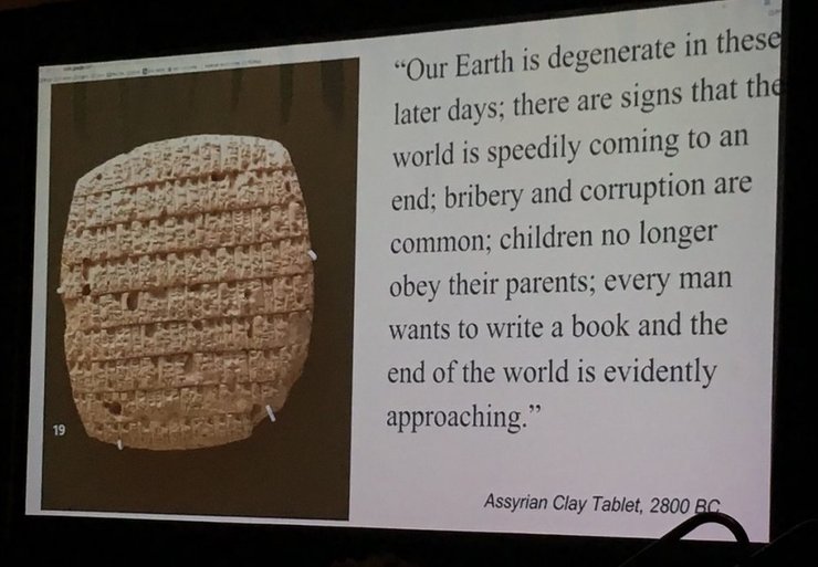 предсказание апокалипсиса - глиняная табличка из Ассирии