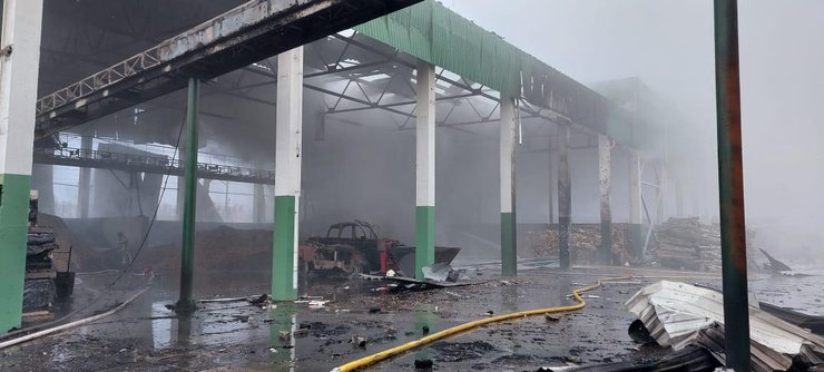 ВС РФ разбомбили первую в Украине станцию на биомассе