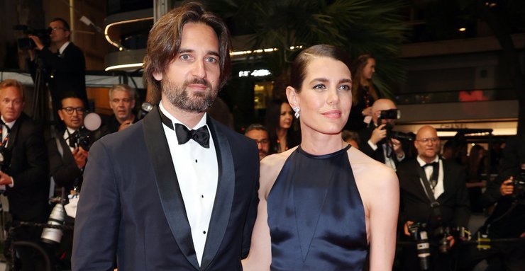 Шарлотта Казираги с бывшим мужем