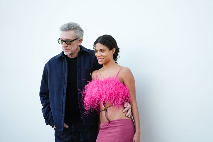 Венсан Кассель и Тина Кунаки