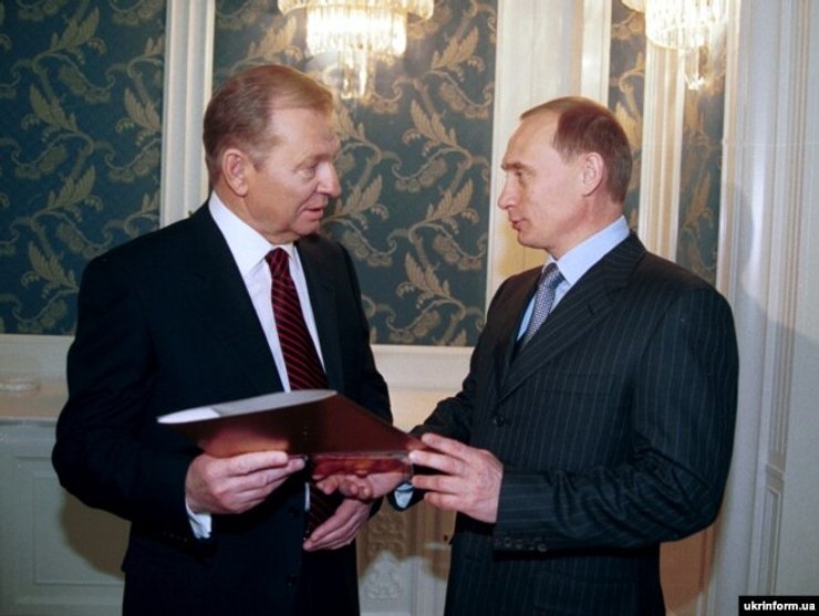 Леонид Кучма и Владимир Путин
