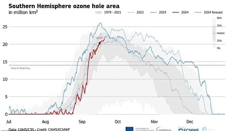 озоновая дыра статистика