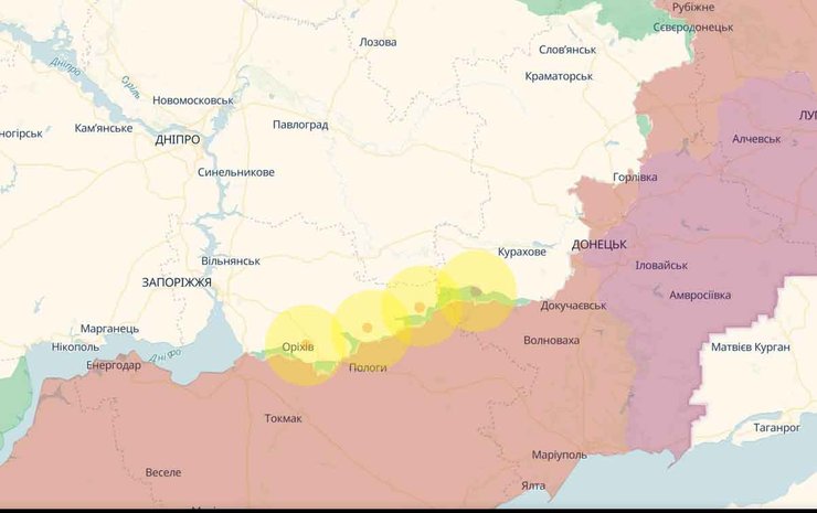 Карта бойових дій