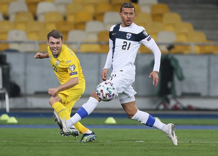 Александр Караваев, Караваев сборная, Украина - Финляндия