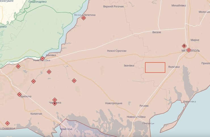 карта, Запорожская область