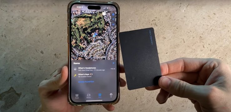 Трекер SmartCard, трекер для кошелька, KeySmart SmartCard, фото