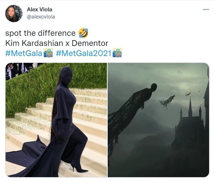 ким кардашьян, Met Gala 2021, мем