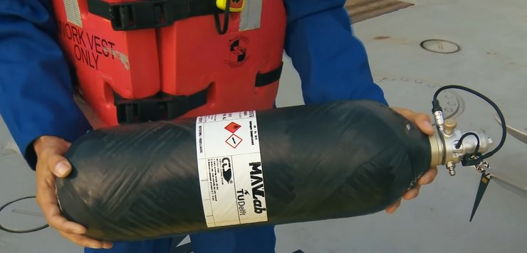 балон с водородом, водород, водородное топливо