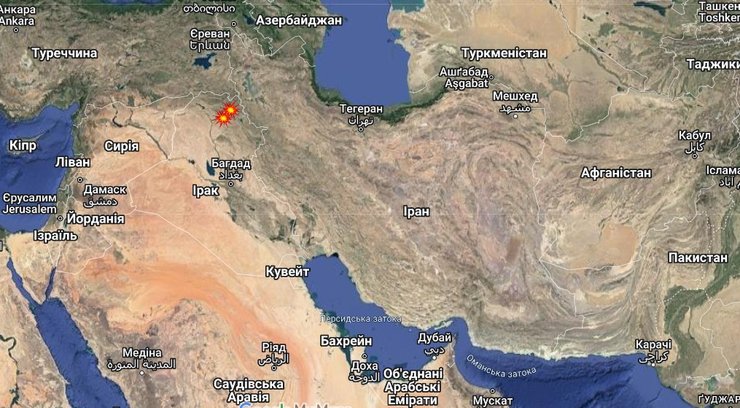 Харир и Эрбиль, Иран, Ирак, военные базы США