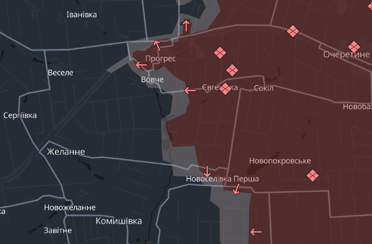 Карта боевых действий